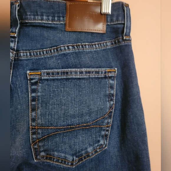 SALE Hollister Men's Dark Wash Slim Straight Jeans, EUC, 29 Inch Waist 32 Length - Picture 10 of 16